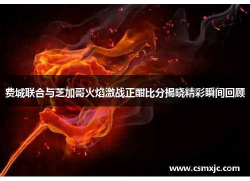 费城联合与芝加哥火焰激战正酣比分揭晓精彩瞬间回顾